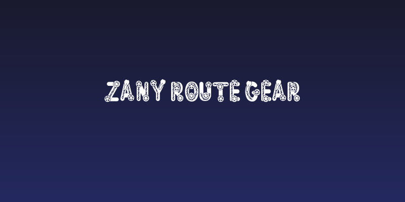 Zany Route Gear Social Header