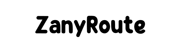 Zany Route  Скачать бесплатные шрифты
