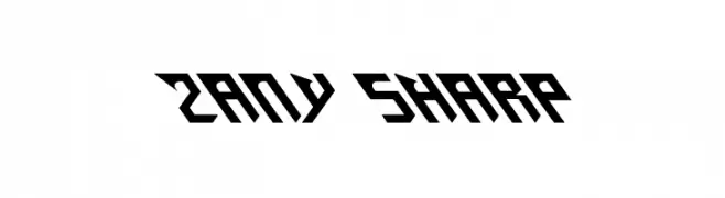 Zany Sharp  Frei Schriftart Herunterladen
