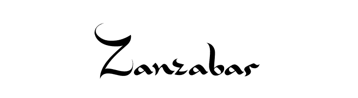 Zanzabar Font - FFonts.net