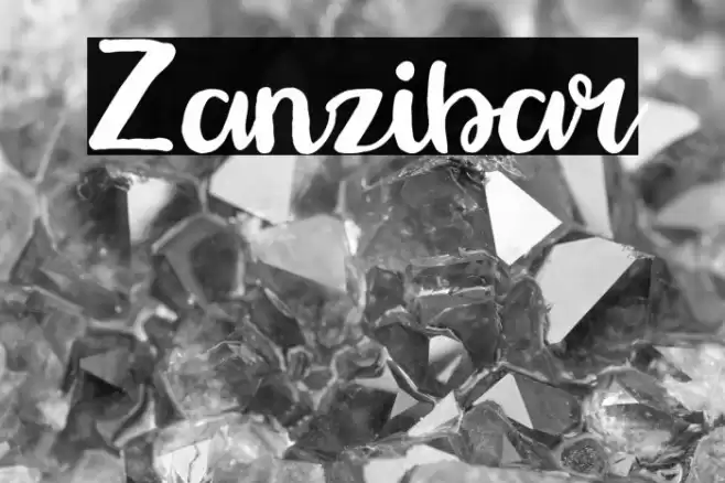 Zanzibar Font examples