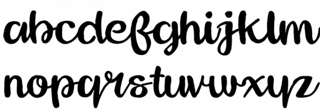 Zanzibar फ़ॉन्ट लोअरकेस