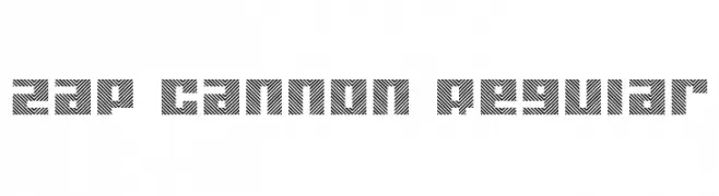 Zap Cannon Regular  Frei Schriftart Herunterladen
