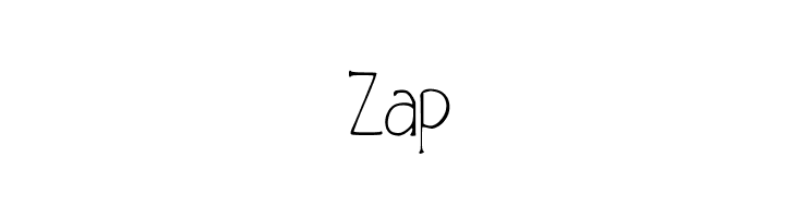 Zap  Frei Schriftart Herunterladen