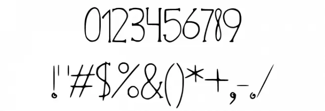 Zap Font OTHER CHARS