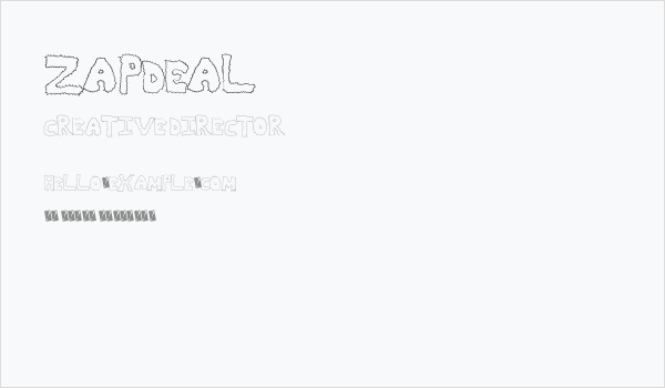 ZapDeal Business Card