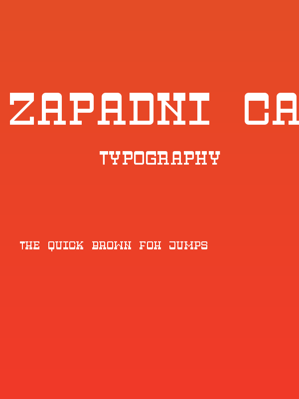 Zapadni Capitals Regular Poster