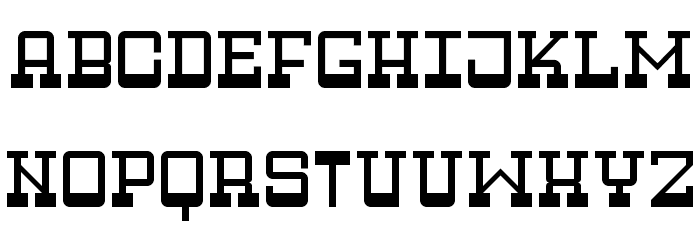 Zapadni Capitals Regular Шрифта строчной