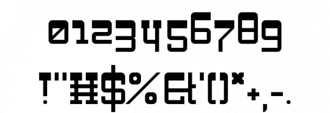 Zapadni Regular Font OTHER CHARS