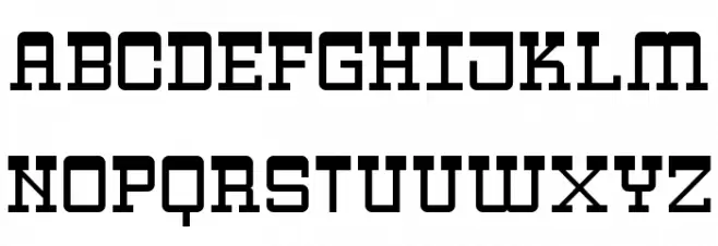 Zapadni Regular Schriftart Groß