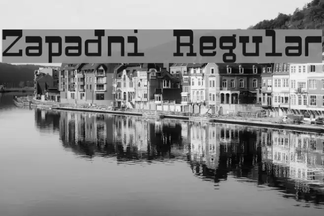 Zapadni Regular Font examples