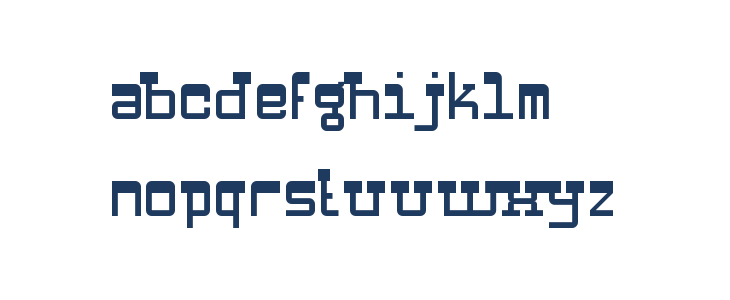 Zapadni Regular Lowercase