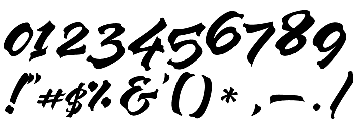 Zapan Font OTHER CHARS