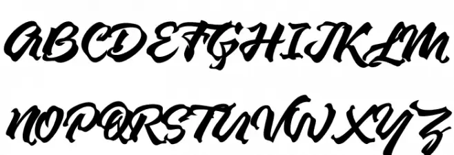 Zapan Font UPPERCASE