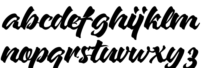 Zapan Font LOWERCASE