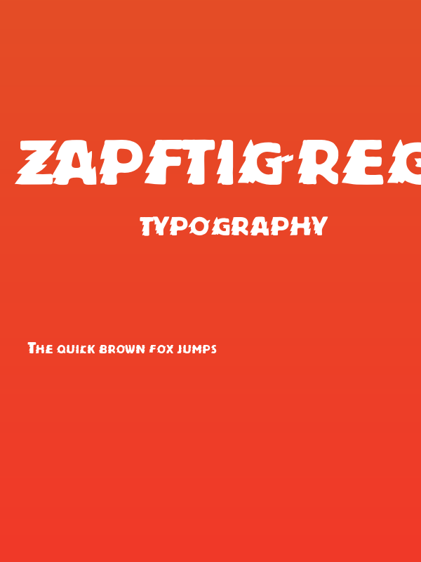Zapftig-Regular Poster