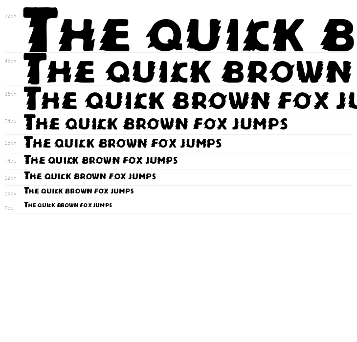 Zapftig-Regular Waterfall