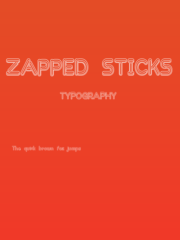 Zapped Sticks Poster