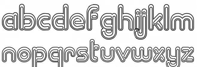 Zapped Sticks Font LOWERCASE
