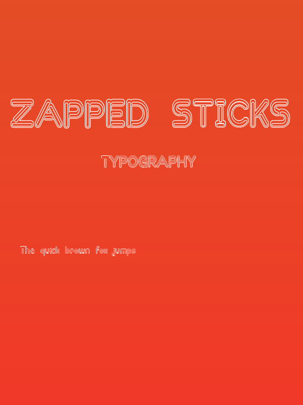 Zapped Sticks Poster