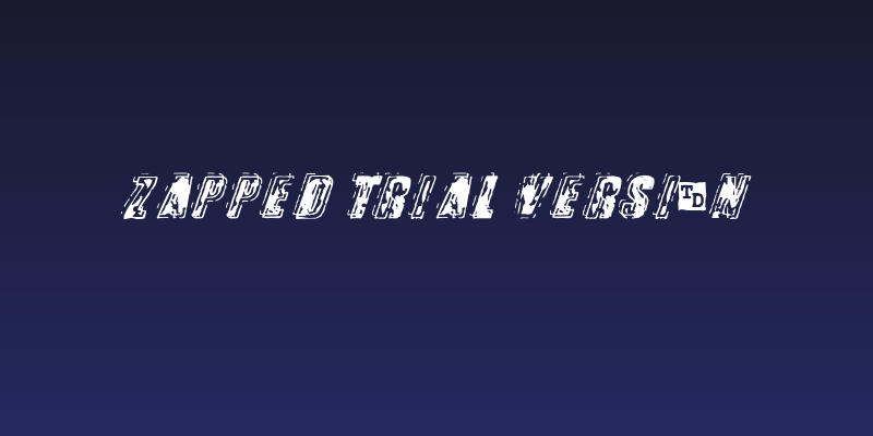 Zapped Trial Version Social Header