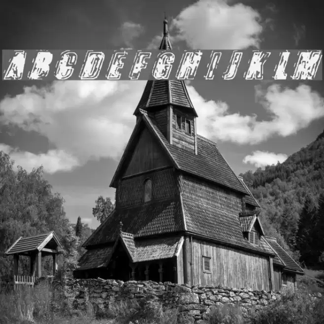 Zapped फ़ॉन्ट examples