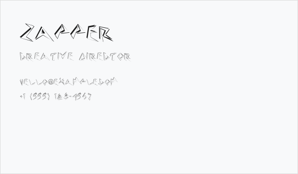 Zapper Business Card