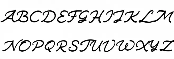 Zara Amorett Free Regular خط أحرف كبيرة