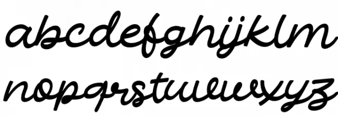 Zara Amorett Free Regular خط أحرف صغيرة