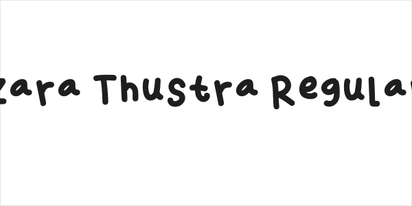 Zara Thustra Regular Logo