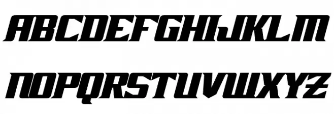 Zarathos Bold Italic Schriftart Groß