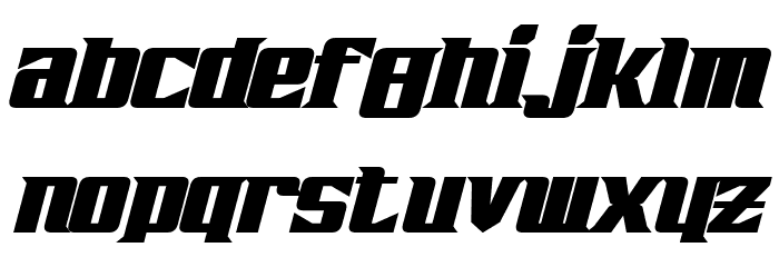 Zarathos Bold Italic Font LOWERCASE