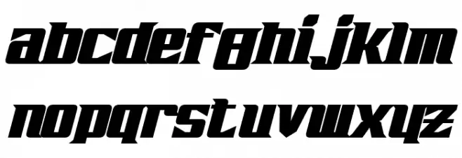 Zarathos Bold Italic फ़ॉन्ट लोअरकेस