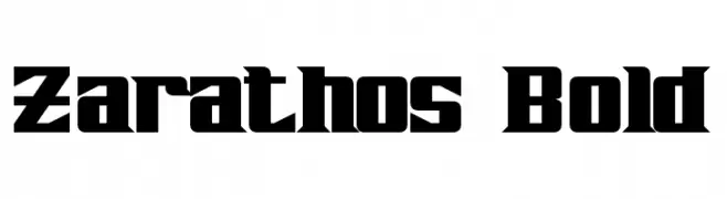 Zarathos Bold  Frei Schriftart Herunterladen