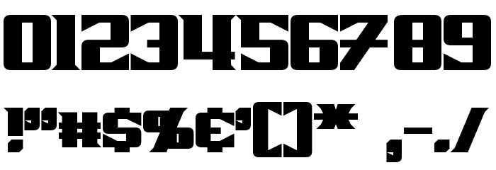Zarathos Bold Font OTHER CHARS