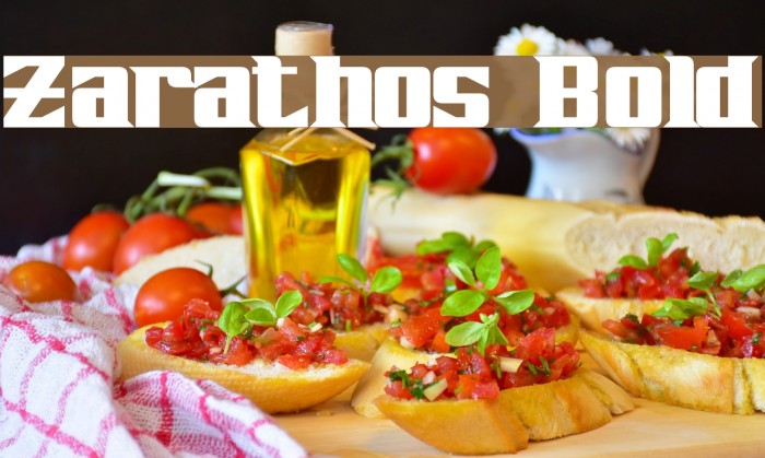 Zarathos Bold Font examples