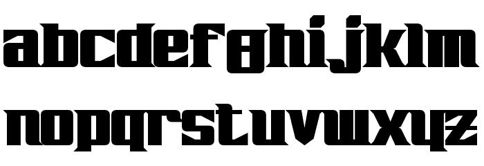 Zarathos Bold Font LOWERCASE