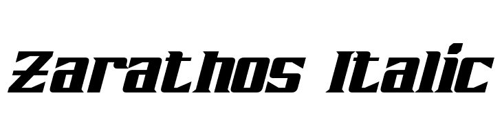 Zarathos Italic Fonte