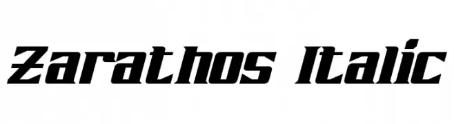 Zarathos Italic  Free Fonts Download