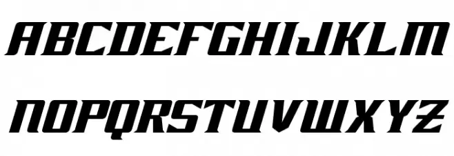 Zarathos Oblique Шрифта ВЕРХНИЙ