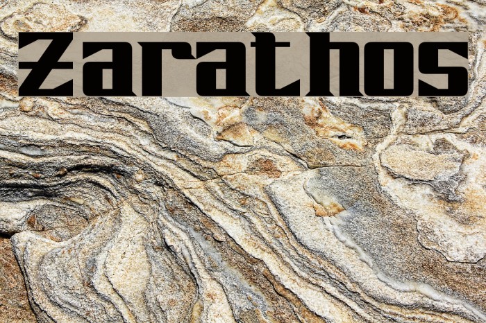 Zarathos Font examples
