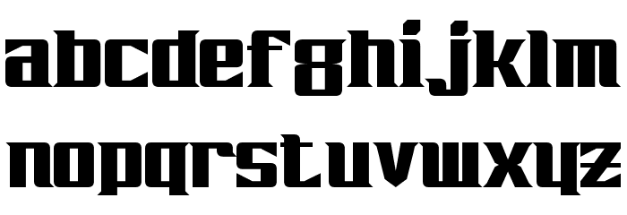 Zarathos Font LOWERCASE