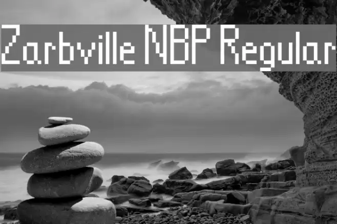Zarbville NBP Regular Font examples