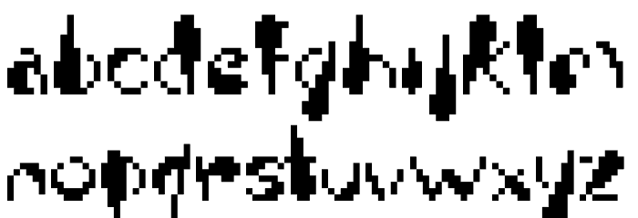 Zardoloni Font LOWERCASE
