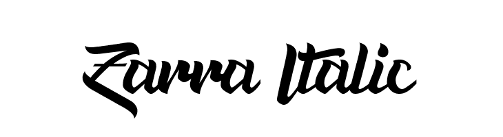Zarra Italic  フリーフォントのダウンロード