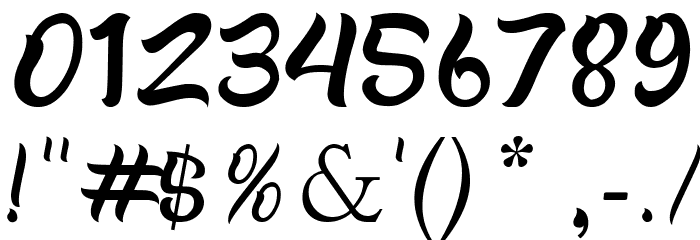 Zarra Italic Font OTHER CHARS