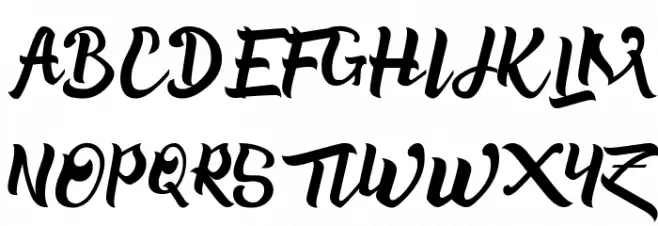 Zarra Italic 字体 大写