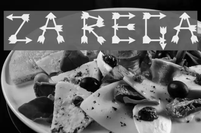 Zarrow Regular Font examples