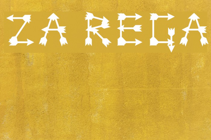 Zarrow Regular Font examples