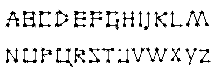 Zarrow Regular Font LOWERCASE